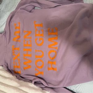 Lonely ghost text me when you get home lavender hoodie!!!!